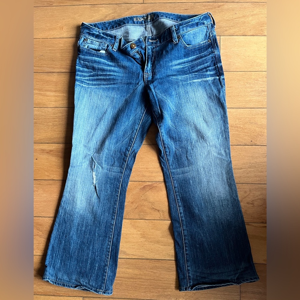 Express Blue Boot Cut Jeans with Classic Style